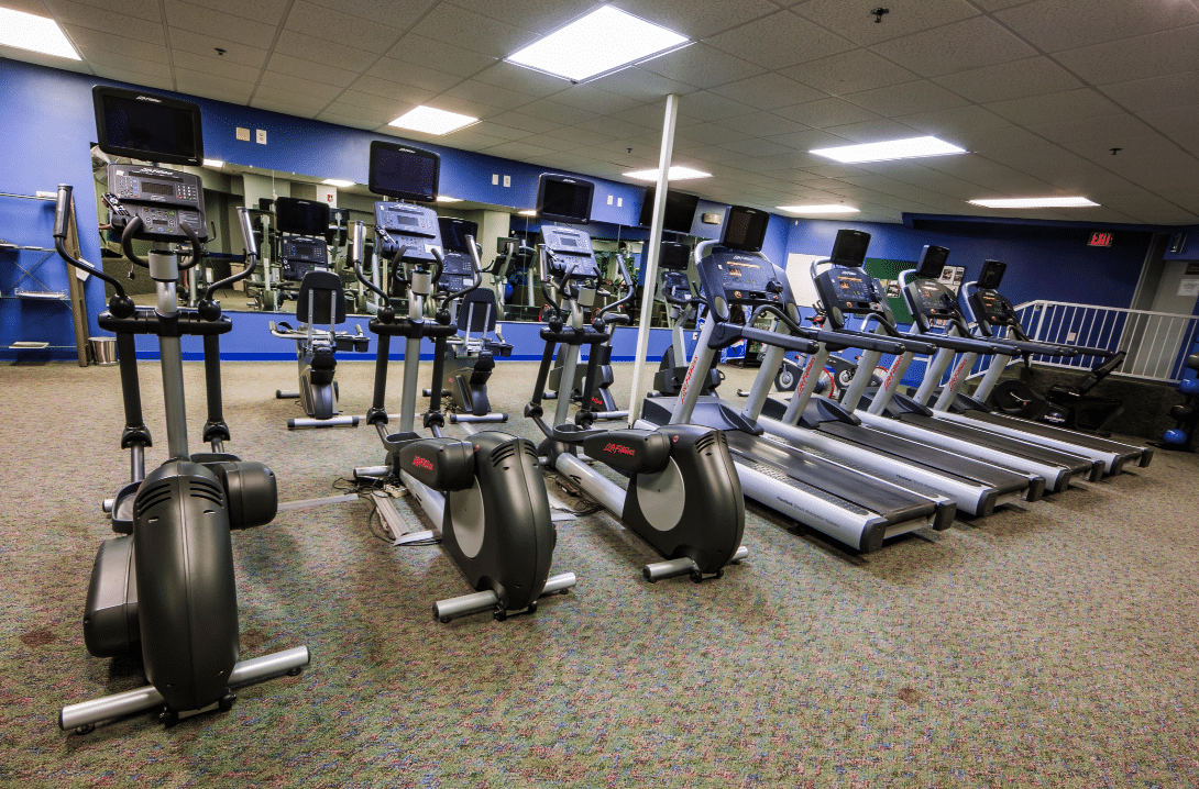 Ellipticals and treadmills in Salina, KS Country Club Fitness Center